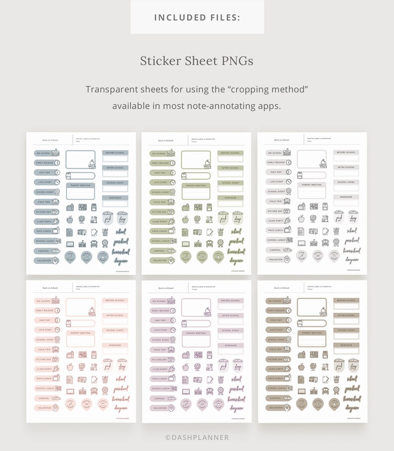 Back to School Digital Planner Stickers – Teacher & Parent Reminders ...