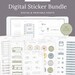 Digital Sticker Bundle for GoodNotes - Printable iPad Planner Labels for Fitness, Health, Cleaning, Holidays, and Finances - Starter Kit 