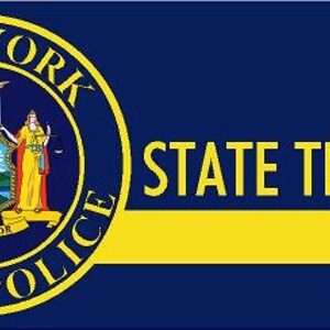 New York State Trooper Badge Decal Reflective or Matte Vinyl Decal Sticker Police Deputy Sheriff Trooper NY