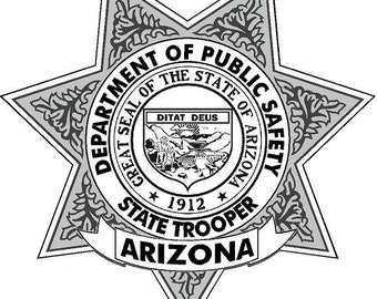 Arizona State Police Reflective or Matte Vinyl Decal Sticker Police Deputy Sheriff Trooper