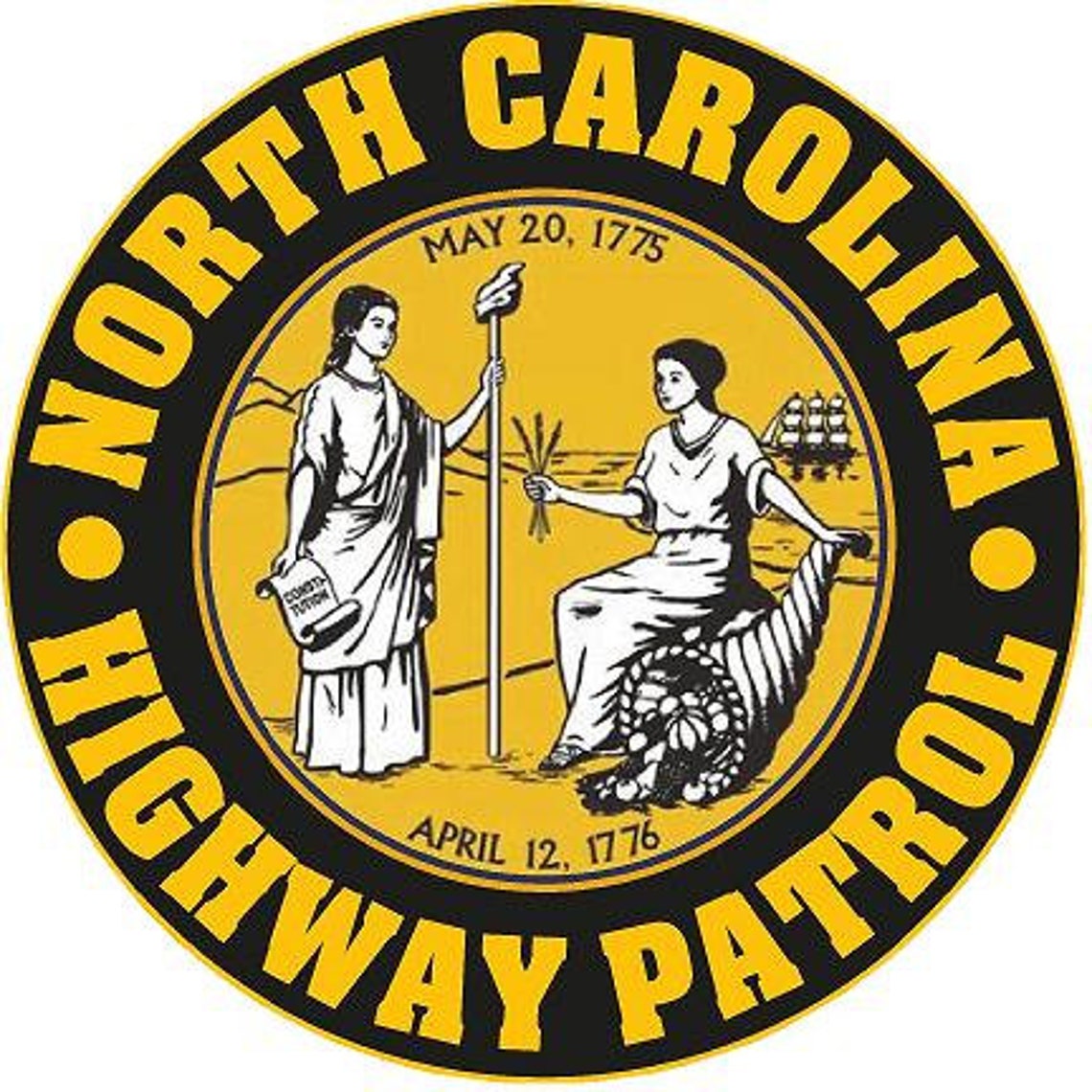 North Carolina Highway Patrol Police Reflective or Matte Vinyl Etsy