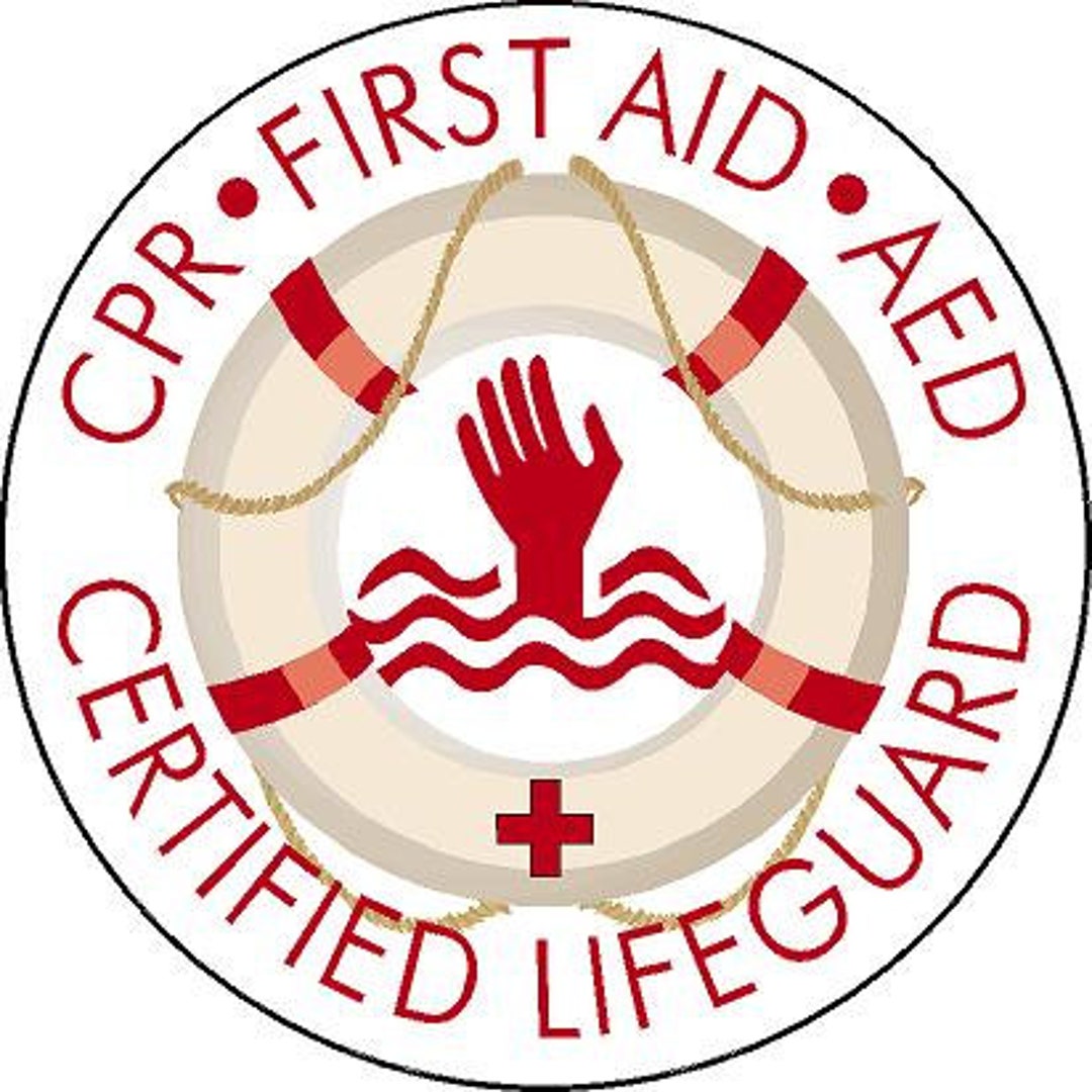 Lifeguard. Certified CPR, First Aid, AED Reflective or Matte Vinyl