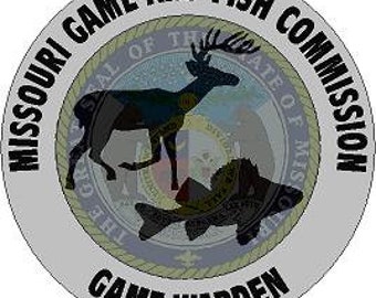 Missouri Game and Fish Commission Game Warden Park Ranger Wildlife Professional Guide Reflective or Matte Vinyl Decal Sticker (en)