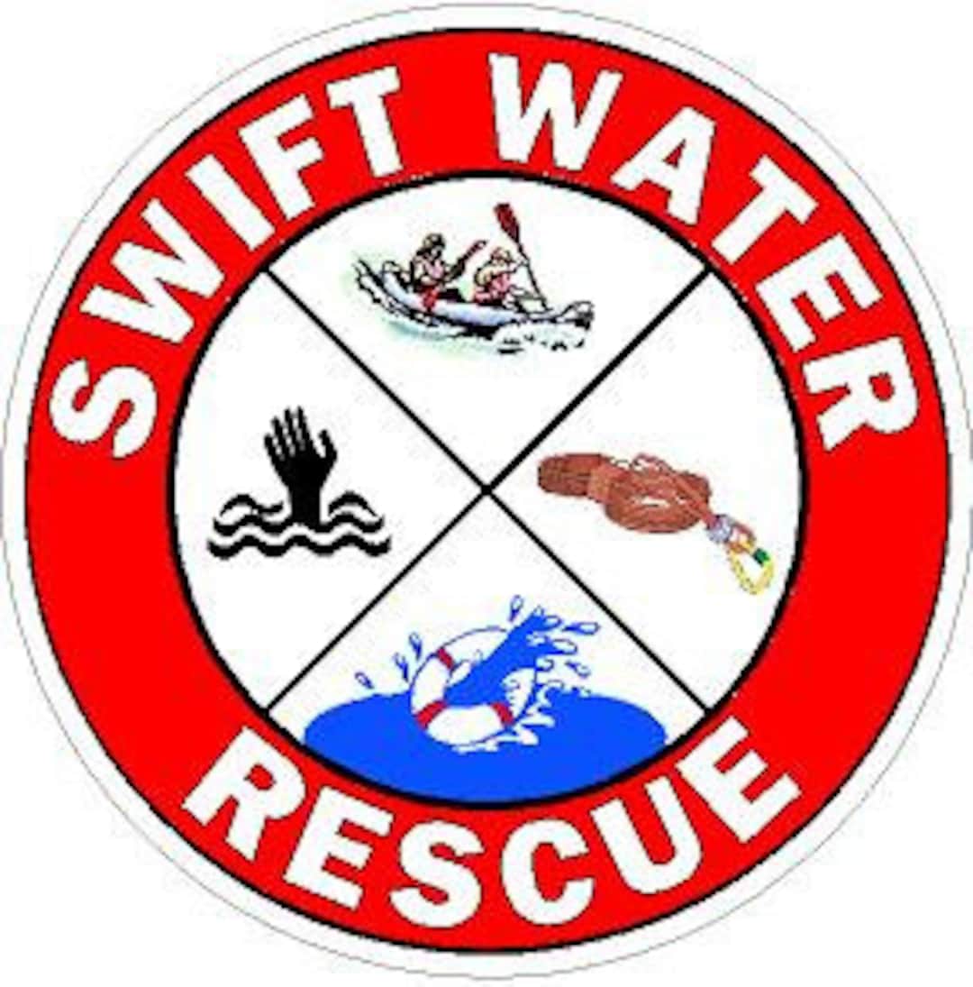 Swift Water Rescue Reflective Decal Sticker Police Sheriff Deputy