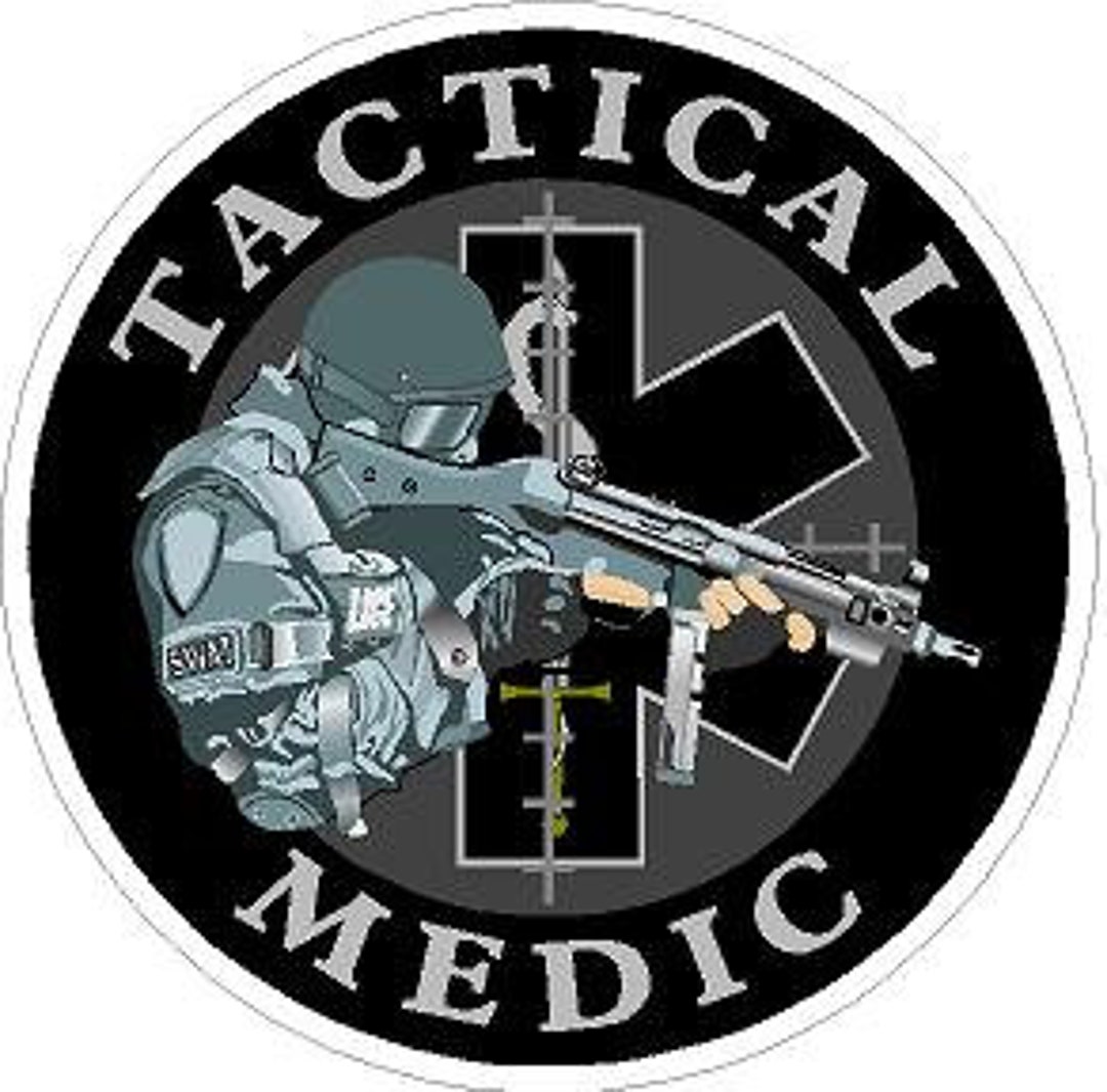 Tactical SWAT Medic Star of Life Reflective or Matte Vinyl Decal