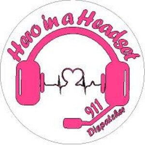 911 dispatcher &quot;Hero in a Headset&quot; reflecterende of matte vinyl sticker sticker. EMS, 911 Dispatcher, Brand, Redding, Politie
