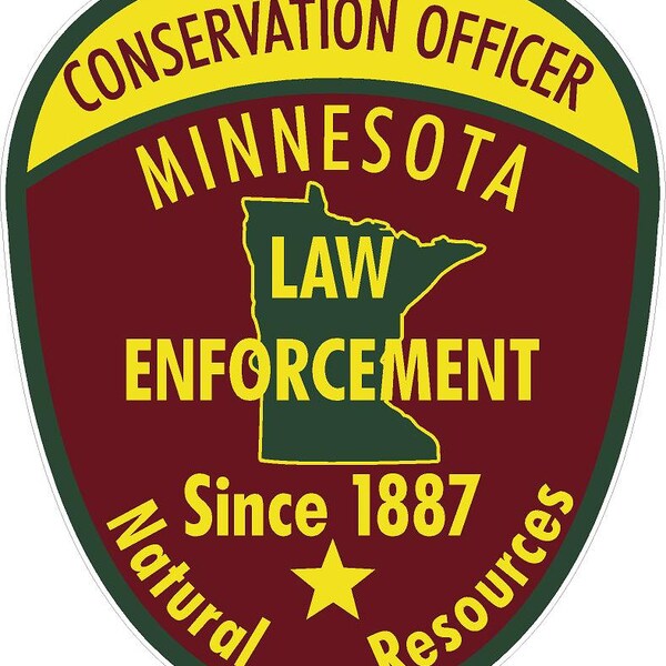 Minnesota conservation officer.  Warden, Park Ranger, Wildlife. Reflective or Matte Vinyl Decal Sticker