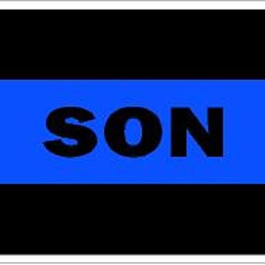 Blue Line Father Reflective or Matte Vinyl Decal Sticker or Magnet Sheriff Deputy Trooper Police