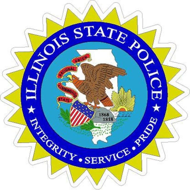 Illinois State Police. Highway Patrol. Police Reflective or Etsy