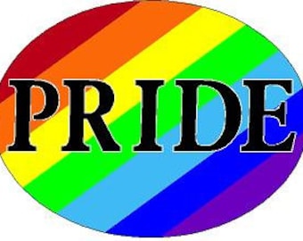 Rainbow Pride Reflective ou Matte Vinyl Decal Sticker LGBT Pride Gay Lesbian