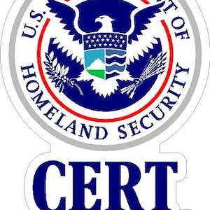 Community Emergency Response Team Paramedic DHS Reflective or Matte Vinyl Decal Sticker CERT Homeland Security