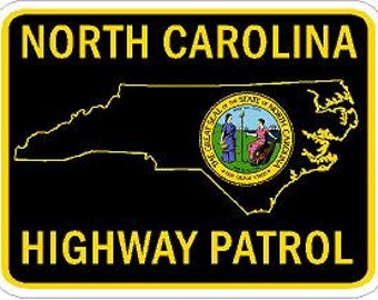 North Carolina State Police Reflective or Matte Vinyl Decal Sticker Police Deputy Sheriff Trooper NC