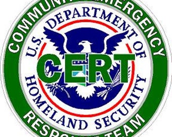 Community Emergency Response Team DHS Reflective or Matte Vinyl Decal Sticker CERT Homeland Security