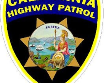California Highway Patrol Reflective or Matte Vinyl Decal Sticker Police Deputy Sheriff Trooper CA