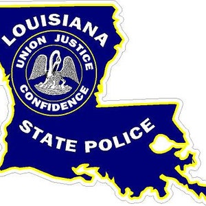Louisiana State Police Highway Patrol. Politie reflecterende of matte vinyl sticker sticker politie deputy sheriff trooper LA