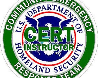 Community Emergency Response Team Instructor DHS Reflective Vinyl Decal Sticker CERT Homeland Security