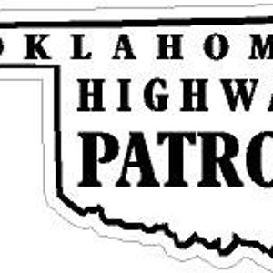 Oklahoma Highway Patrol Reflective Vinyl Decal Sticker Police Deputy Sheriff Trooper OK