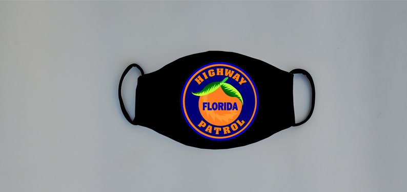 Florida Highway Patrol Reusable Face Mask with Filter Pocket Highway Patrol Sheriff Deputy State Police LEO image 1