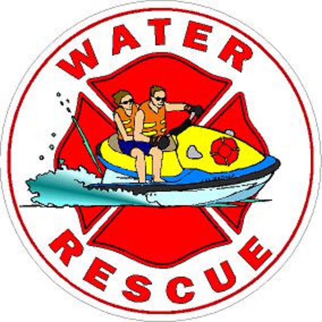 Water Rescue Sticker Water Rescue Police Sheriff Deputy Firefighter Rescue EMT EMS Paramedic ...
