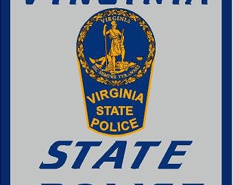 Virginia State Police sticker réfléchissant ou mat vinyl sticker autocollant police adjoint shérif Trooper VA Ministère de la sécurité publique