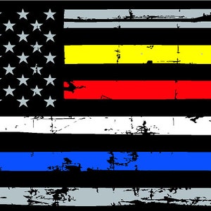 Dünne Linie beunruhigt US-Flagge Polizei Feuer EMS 911 Dispatch Neuheit Auto-Tag-Nummernschild Ersthelfer Rettungs-Unterstützung