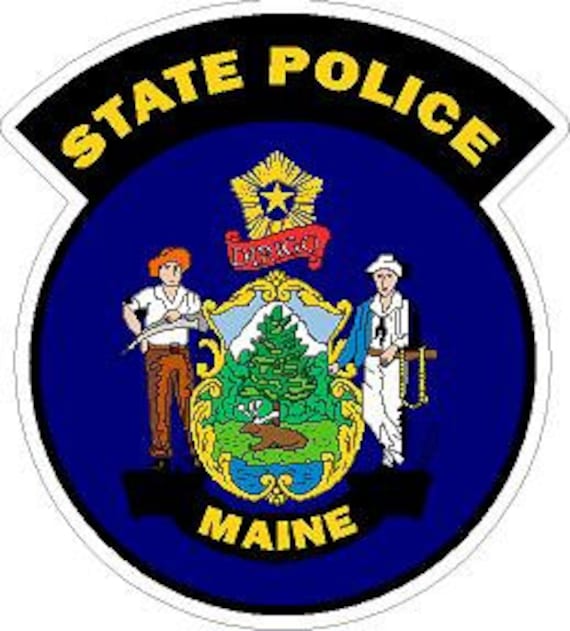 Maine State Police Highway Patrol. Police Reflective or