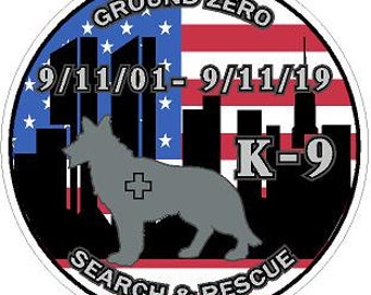 9/11 Never Forget, Ground Zero Sept 2001 Vinyl Decal Sticker. Search and Rescue Police Sheriff Deputy Firefighter Paramedic K-9