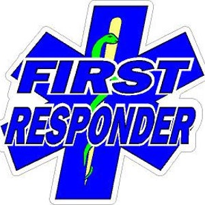 Star of Life First Responder Reflektierender oder matter Vinyl Aufkleber Auto Laptop Sticker Feuerwehr EMS EMT Rescue Police