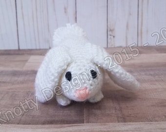 Lapin au crochet, lapin Amigurumi, lapin fait à la main, peluche lapin, patron PDF, lapin lapin au crochet, jouet lapin