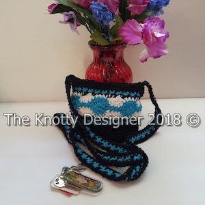 Women&#39;s Crochet Mini Purse, Catherine Wheel Stitch, Cross Body  *** PATTERN ONLY ***