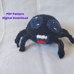 Crochet Spider Pattern, Crochet Spider Stuffie, Spider Amigurumi, Amigurumi Spider Pattern, PDF File, Digitial Download, Spider Pattern