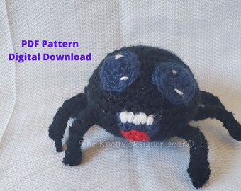 Crochet Spider Pattern, Crochet Spider Stuffie, Spider Amigurumi, Amigurumi Spider Pattern, PDF File, Digitial Download, Spider Pattern