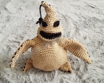 Oogie Boogie Crochet Pattern, Oogie Boogie Cozy, Oogie Boogie Stuffie, Oogie Boogie Treasure Keeper, Boogeyman stuffie, **PDF PATTERN ONLY**