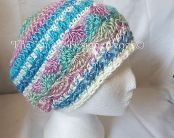 Handmade Crochet Hat, Crochet Women's Hat, Crochet Hat, Adult size hat, Fall Hat, Winter Hat, Crochet Winter Hat, Unique stitch crochet hat