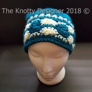 Crochet Winter Hat, Holiday gift, unique present, Catherine Wheel Stitch, unisex ***PATTERN ONLY***