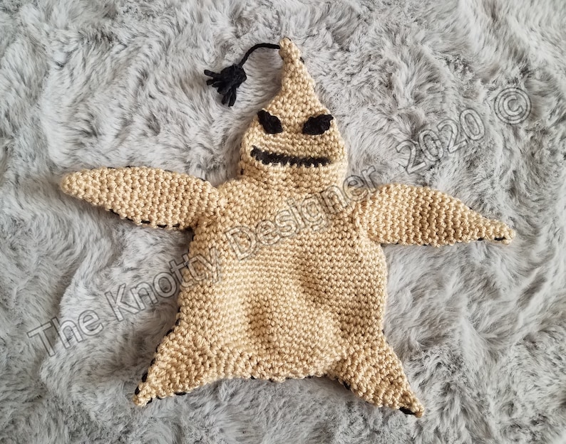 Oogie Boogie Crochet Pattern, Oogie Boogie Cozy, Oogie Boogie Stuffie, Oogie Boogie Treasure Keeper, Boogeyman stuffie, PDF PATTERN ONLY image 2