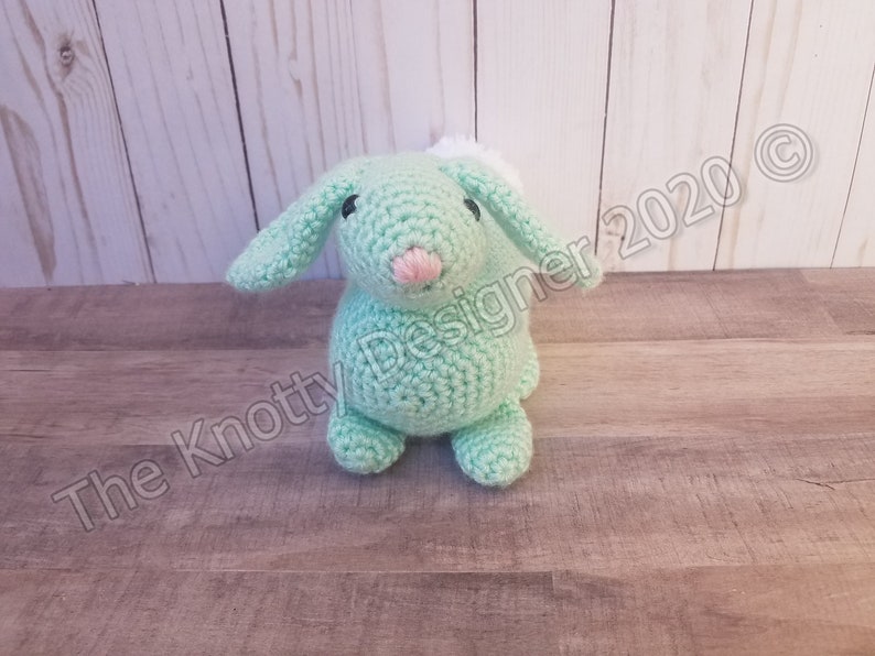 Crochet bunny treasure keeper, Bunny mini keeper, Amigurumi bunny, Crochet candy and toy holder, Crochet bunny, Bunny stuffie, PDF PATTERN, image 4