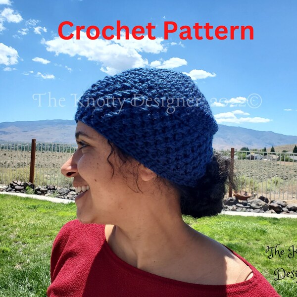 Crochet Hat Pattern, Modified Lattice Stitch hat, Winter Crochet Hat, Adult size hat,  teen size, PDF download, Unique Crochet hat