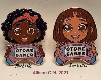Otome Gamers Enamel Pin
