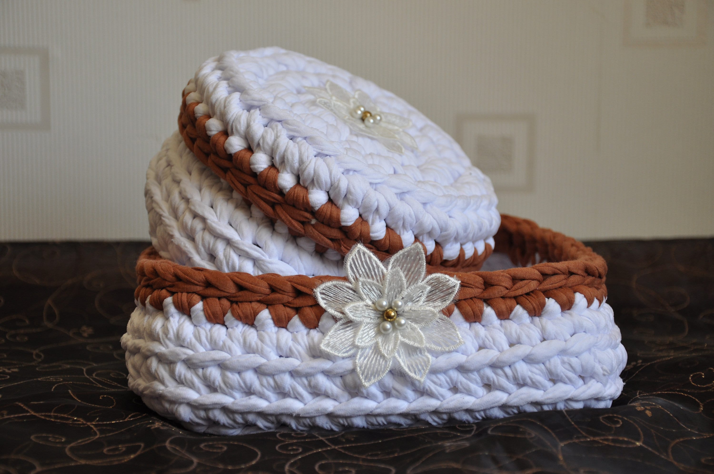 Lot de 2 Corbeilles en Trapilho