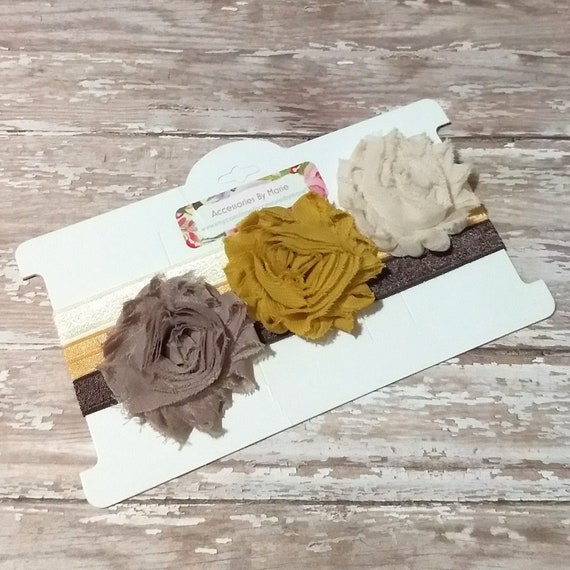 chiffon flower headband