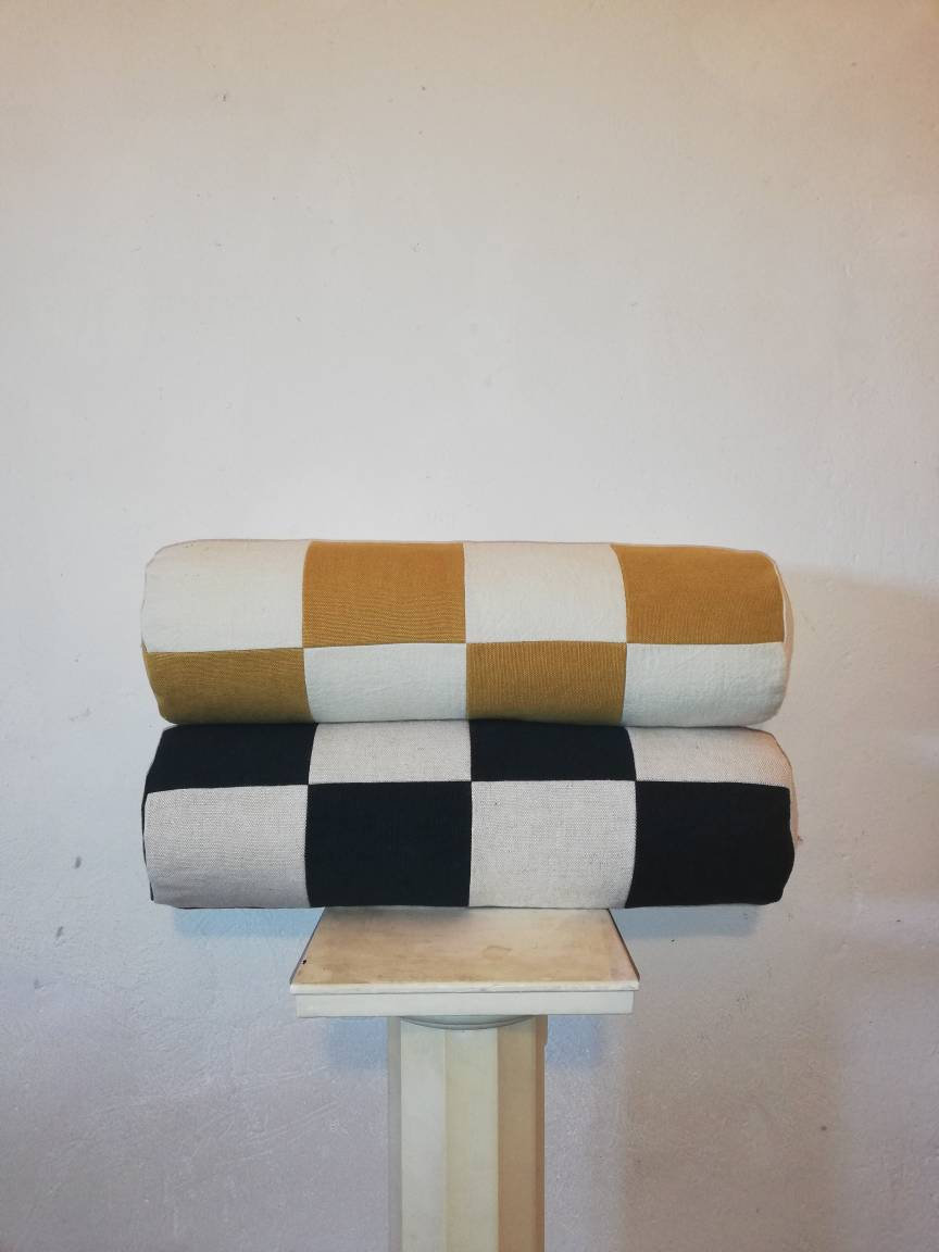 Mini Polochon Patchwork Upcycling/ Made To Order