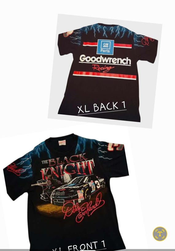 DALE EARNHARDT vintage black KNIGHT tshirt