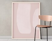 Blush pink nursery art, Downloadable print, Printable modern poster, Abstract painting, Minimal contemporary art, Nursery graphic art