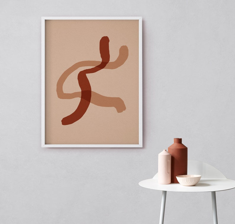 Abstract Line Art Downloadable Print Printable Modern Art | Etsy