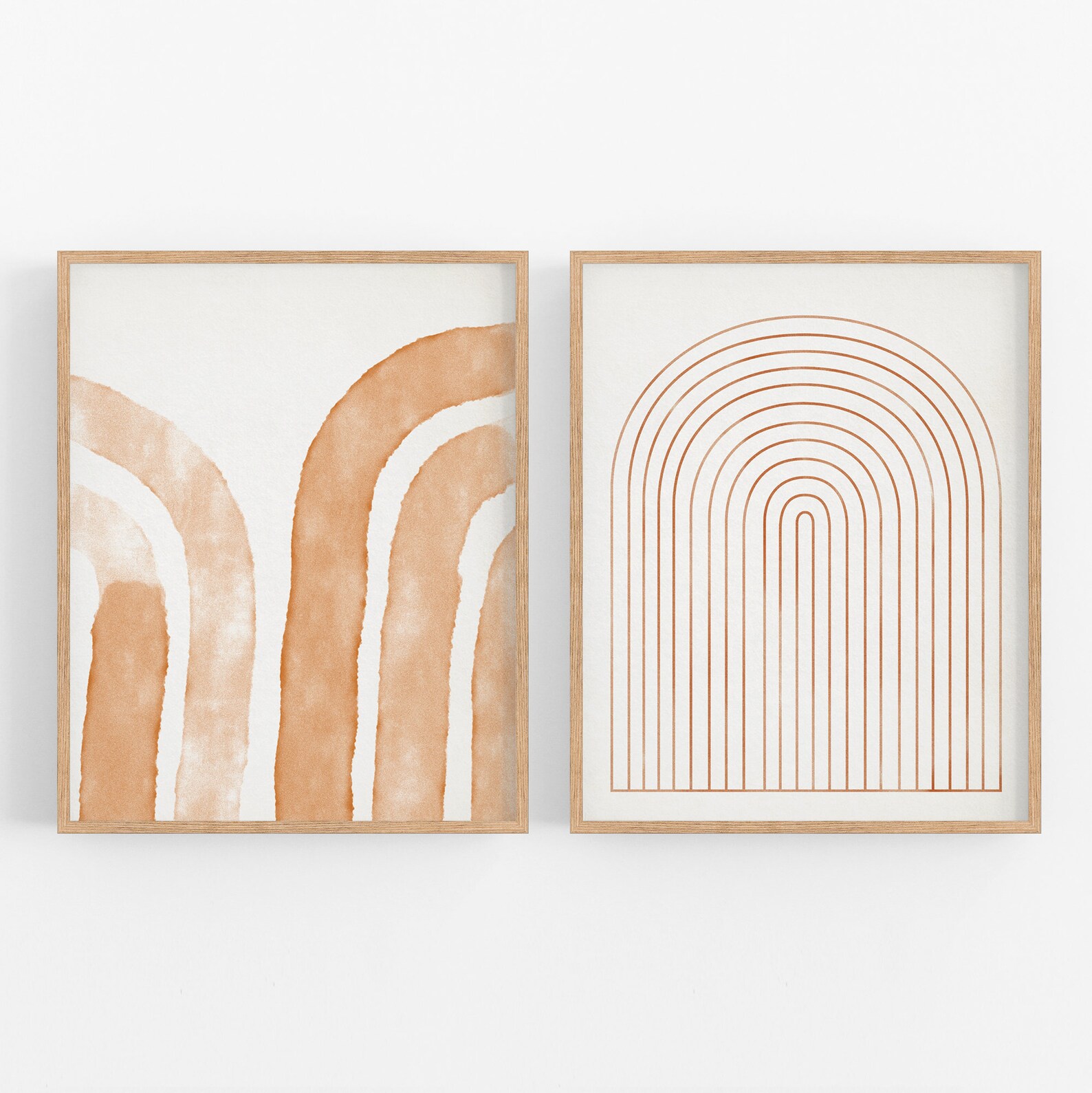 Giclee print wall art set two pieces 2 printed and framed Etsy