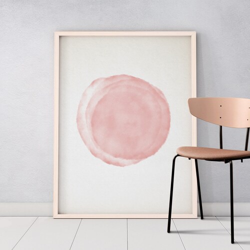 Blush Pink Art Downloadable Print Printable Modern Instant - Etsy