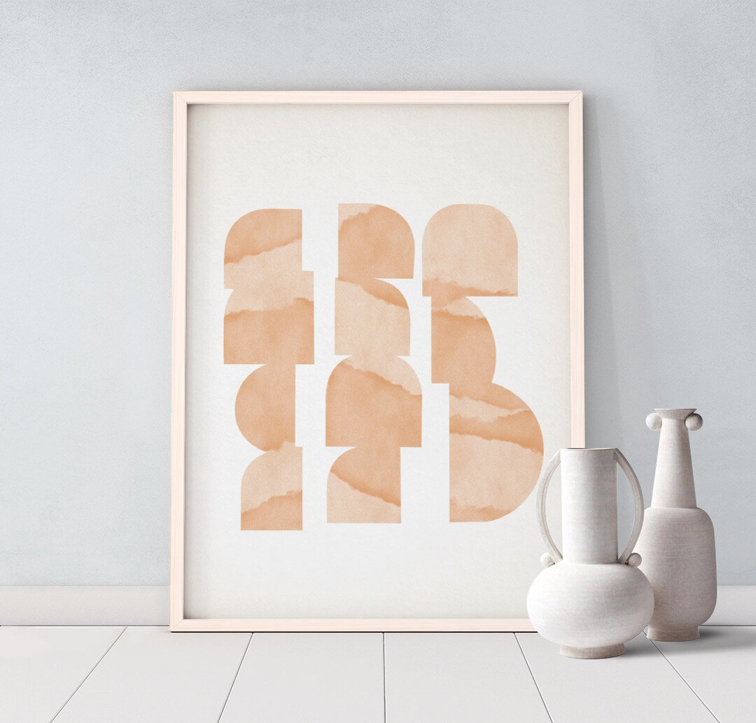 Printable Wall Art, Geometric Downloadable Print, Instant Download ...