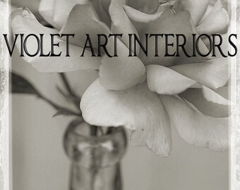 Rose In A Bottle Antique Edge In Platinum A4 Digital Download