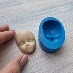 Baby Face Mold, DIY Doll Face Mold, Polymer Clay Face Mold